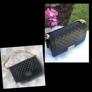 Elegant Design Stitched Jelly Crossbody Bag